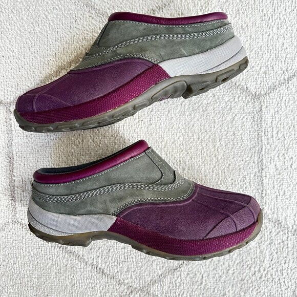 L.L. Bean Purple and Green Mules - Picture 6 of 9